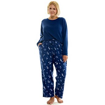 Plus Size Croft & Barrow Microspan Pajama Top and Pajama Bottoms Set