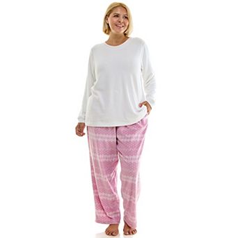 Plus Size Croft & Barrow Microspan Pajama Top and Pajama Bottoms Set