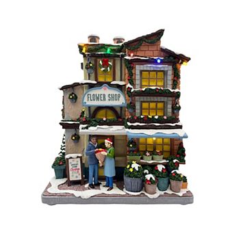 St. Nicholas Square® Village LED Flower Shop