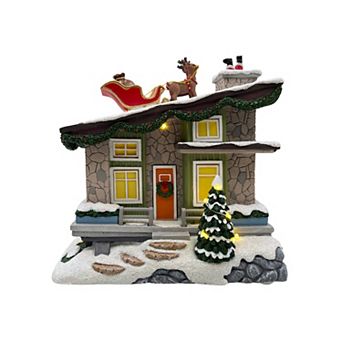 St. Nicholas Square® Festive Mid-Century Modern House Table Decor