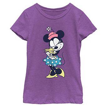 Girls' Disney’s Minnie & Bunny Short Sleeve Graphic Tee
