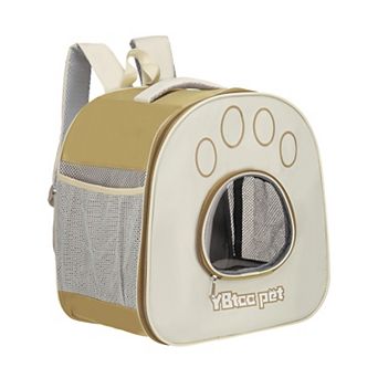 1 pc Pet Backpack Carrier Portable and Ventilated Travel Bag, 14.17x9.45x15.75 Inch