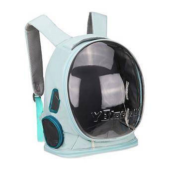 1 pc Pet Backpack Carrier Portable Travel Bag with Transparent Cover, 12.99x7.87x16.54 Inch