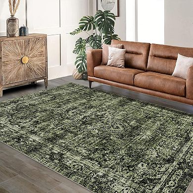 ANIXOL Low Pile Washable Area Rug