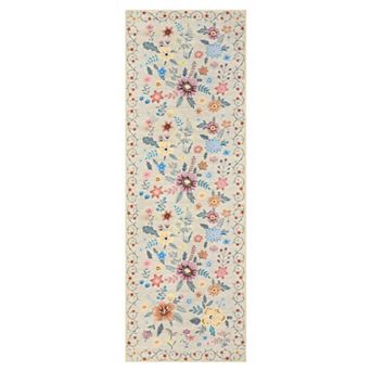 ANIXOL Washable Floral Area Rug