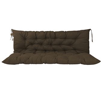 60 in Outdoor Swing Replacement Cushion, Patio Furniture Cushions for Porch, Garden, Loveseat Glider