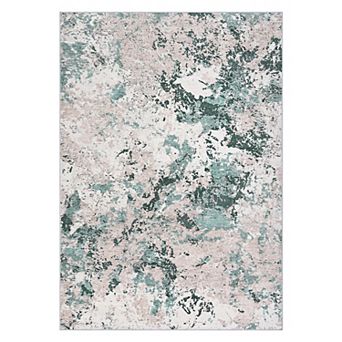 Boho Modern Washable Rug Non-Skid Backing, Stain Resistant, Perfect for Kids, Pets & High Traffic