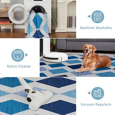 Classic Indoor Area Rug Easy Care & Durable