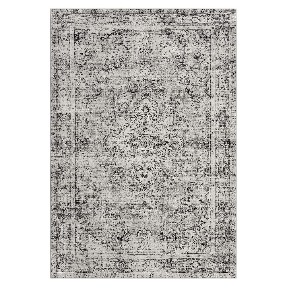 Machine Washable Area Rug Vintage Design, Low Pile Easy Clean, Super ...