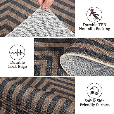 Home Decor Bedroom Modern Area Rug Washable Non Shedding Floorcover