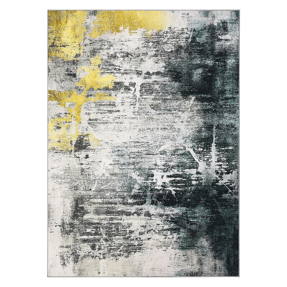 Modern Abstract Area Rugs Thin Rug for Bedroom Non-Slip Living Room Rug