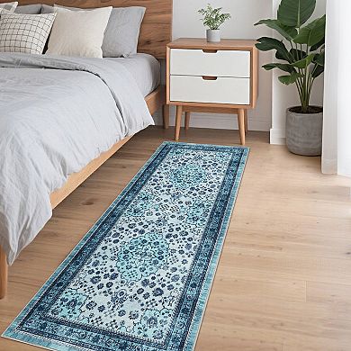 Boho Modern Washable Rug Non-Skid Backing