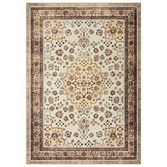 Boho Modern Washable Rug Non-Skid Backing
