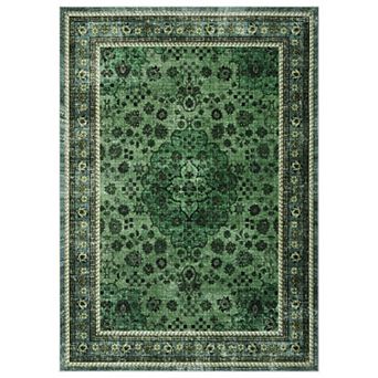 Boho Modern Washable Rug Non-Skid Backing