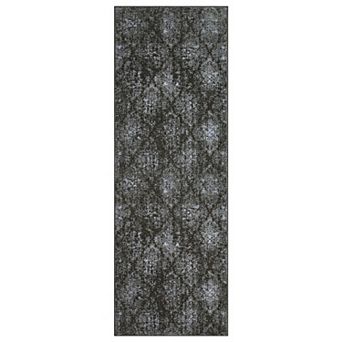 Area Rugs Non Slip Low Pile Boho Floral Small Carpet