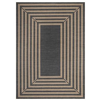Modern Washable Jute Rug Non Slip Geometric Indoor Carpet for Kitchen Bedroom