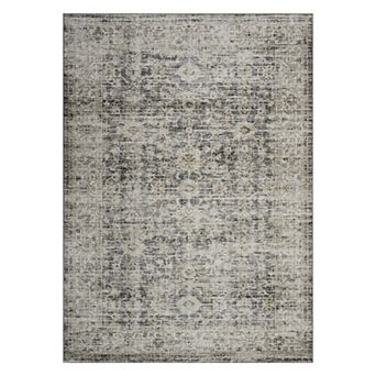 Easy Care Vintage Rug Non Slip Rubber Back, Fade Resistant Polyester, for Kitchen Bedroom Office