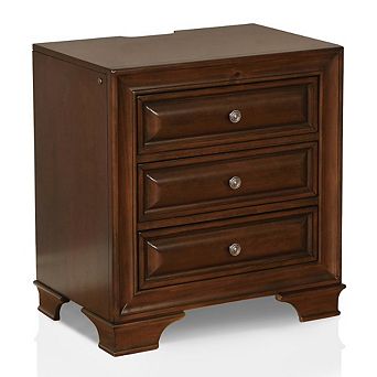 Bradford Solid Wood 3-Drawer Nightstand