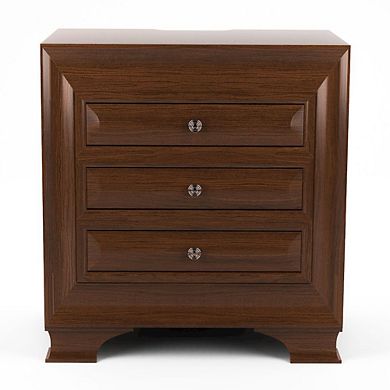 Bradford Solid Wood 3-Drawer Nightstand