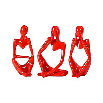 3 Thinker Resin Abstract Decorative Sculpture