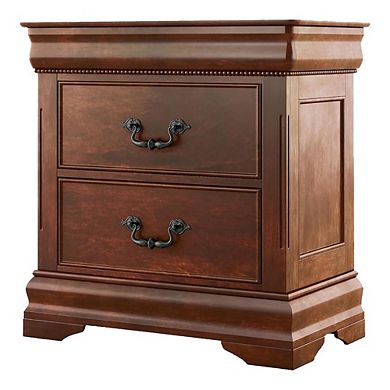 Mandura Traditional 2-drawer Nightstand