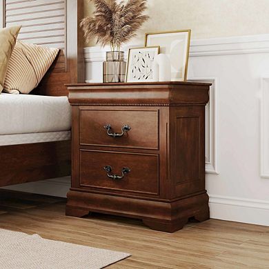 Mandura Traditional 2-drawer Nightstand