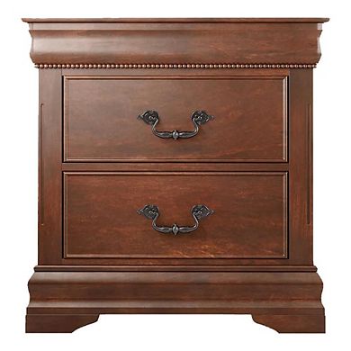 Mandura Traditional 2-drawer Nightstand