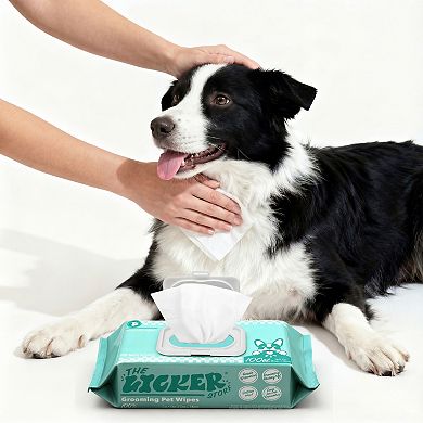 Biodegradable Hydrating Hypoallergenic Unscented Dog Grooming Wipes with Aloe Vera