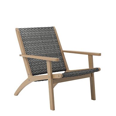 New Classic Furniture Radius 3-Piece Wood and Wicker Patio Set