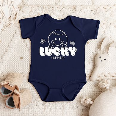 Mini Smiley Lucky Lumi - Baby Short Sleeve Graphic Bodysuit