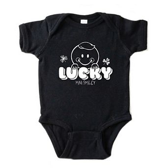 Mini Smiley Lucky Lumi - Baby Short Sleeve Graphic Bodysuit