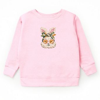 Bunny Face Yarn Print - Youth Graphic Sweatshirt