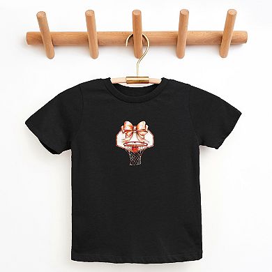 Basketball Hoop Coquette - Youth Short Sleeve Graphic T-Shirt