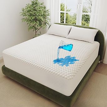 Waterproof Mattress Protector,Queen Size Mattress Soft Pad,Cooling Breathable Fitted Sheets