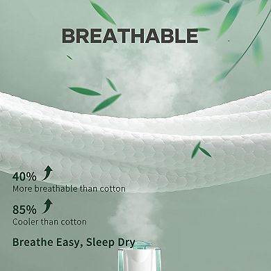 Waterproof Mattress Protector,Queen Size Mattress Soft Pad,Cooling Breathable Fitted Sheets
