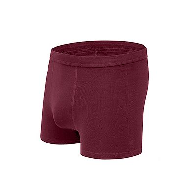 2 Packs Boxer Brief for Men's Big & Tall Stretch Waistband Comfortable Mid-Waisted Underwear