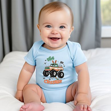 Egg Crusher Monster Truck - Baby Short Sleeve Graphic Bodysuit