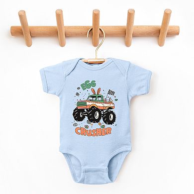 Egg Crusher Monster Truck - Baby Short Sleeve Graphic Bodysuit