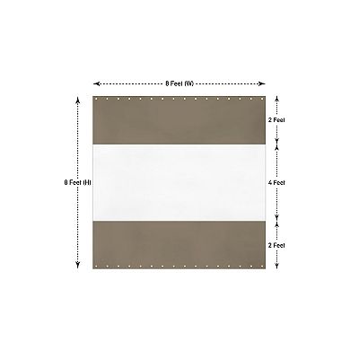 Covers&All Outdoor Panel Curtain, Curtain for Patio, Waterproof & Weather Resistant Tarp