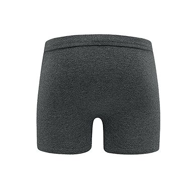 4 Packs Boxer Brief for Men's Big & Tall Stretch Waistband Comfortable Mid-Waisted Underwear