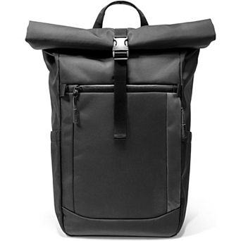 AKSZRI Expandable Rolltop Laptop Backpack - Water-Resistant Daypack for 13-17.3" Laptop