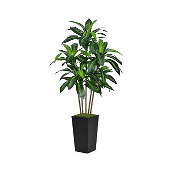 Tropical Dracaena Artificial Plant in Pot