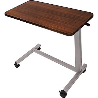 KSIZUIS Professional Overbed Table - Medical Adjustable Height with Wheels for Hospital & Home Use