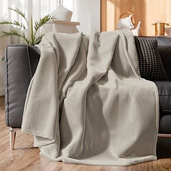 CGK Linens Ultra Soft Fleece Blanket - Lightweight Luxury Plush Throw for Bed or Couch