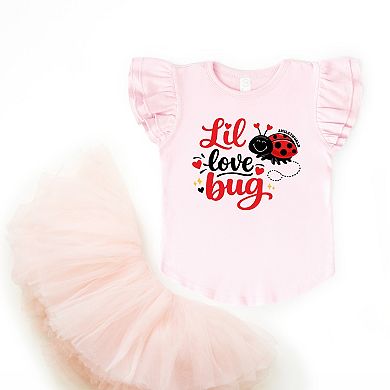 SmileyWorld Lil Love Bug - Flutter Sleeve Graphic T-Shirt