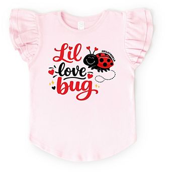 SmileyWorld Lil Love Bug - Flutter Sleeve Graphic T-Shirt