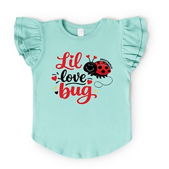 SmileyWorld Lil Love Bug - Flutter Sleeve Graphic T-Shirt
