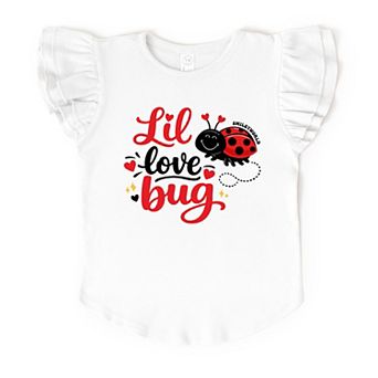 SmileyWorld Lil Love Bug - Flutter Sleeve Graphic T-Shirt