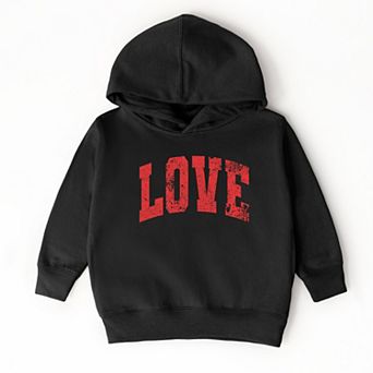 Love Varsity Arched Distressed - Toddler Hoodie