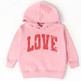 Love Varsity Arched Distressed - Toddler Hoodie